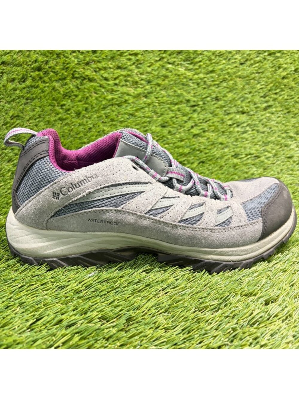 Columbia Crestwood Womens Size 10 Gray Waterproof Running Hiking Shoes Sneakers